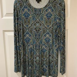 J Jill paisley tunic. Size small.